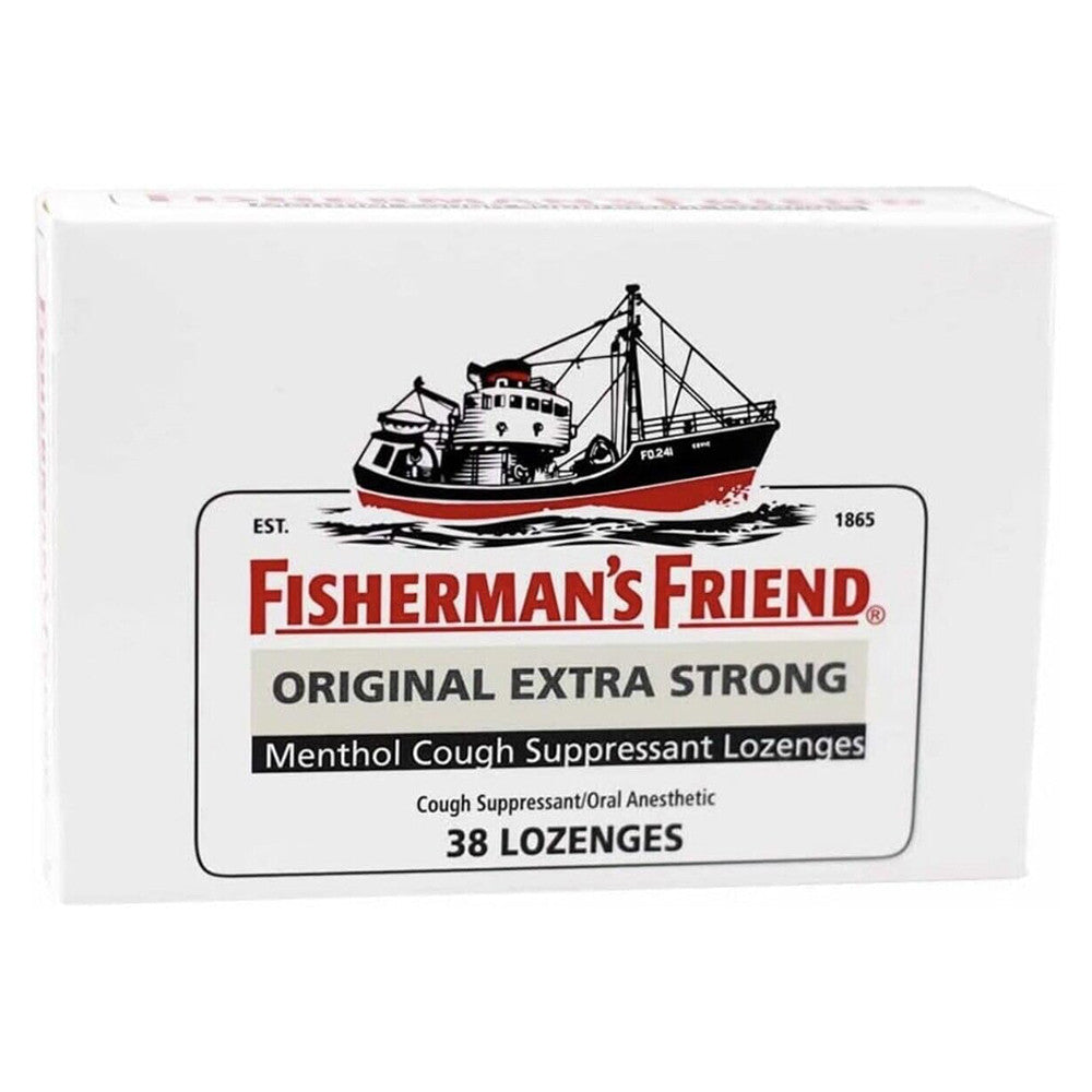 Fishermans Friend Original Extra Strong Menthol Cough Suppressant Lozenges, 38 Ea, 6 Pack